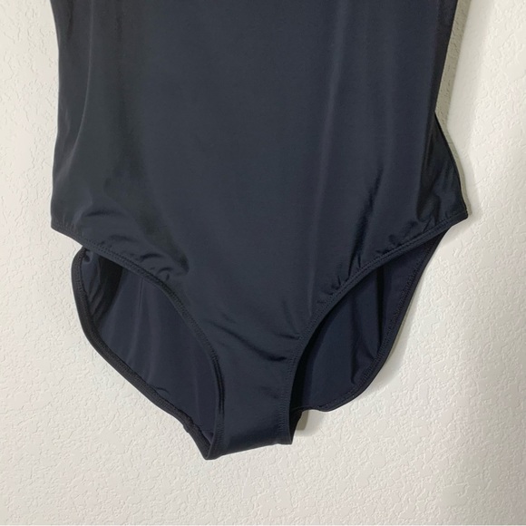 Andie Womens black the full coverage Amalfi one piece swimsuit L NWT - Picture 2 of 9